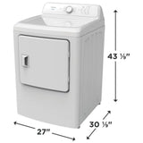 Frigidaire FLVE700CAW Electric Dryer, 7 cu. ft. Dryer Capacity, 8 Dry Cycles, 4 Temperature Settings, Vented, White colour