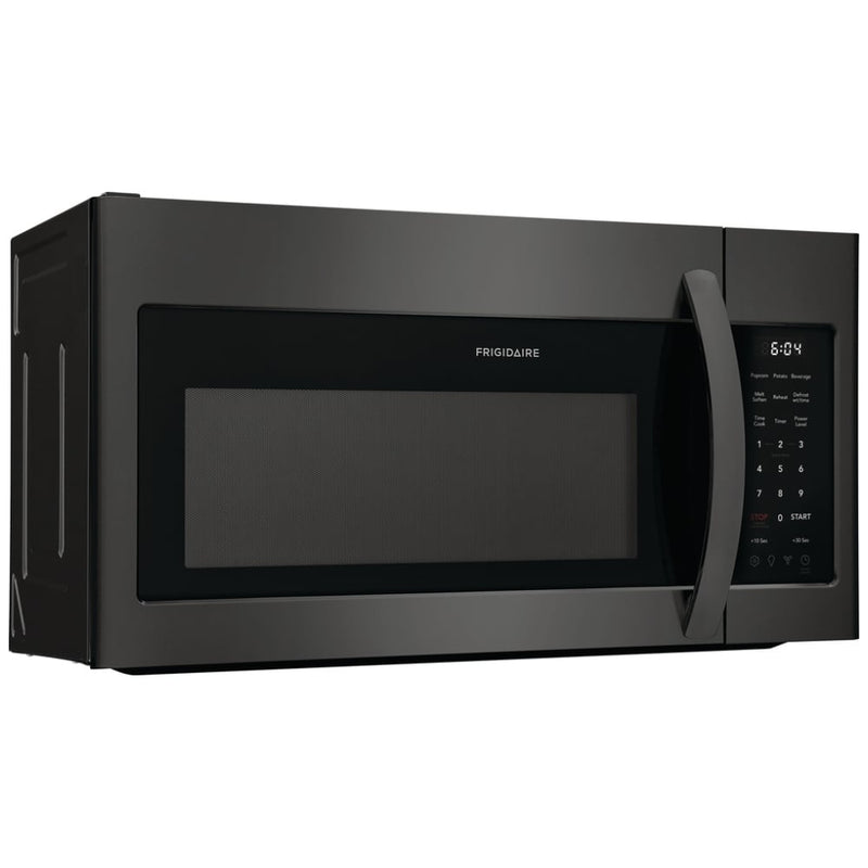 Frigidaire FMOS1846BD Over the Range Microwave, 30 inch Exterior Width, 1.8 cu. ft. Capacity, 300 CFM, 1,000 W Watts, LED, Black Stainless Steel colour