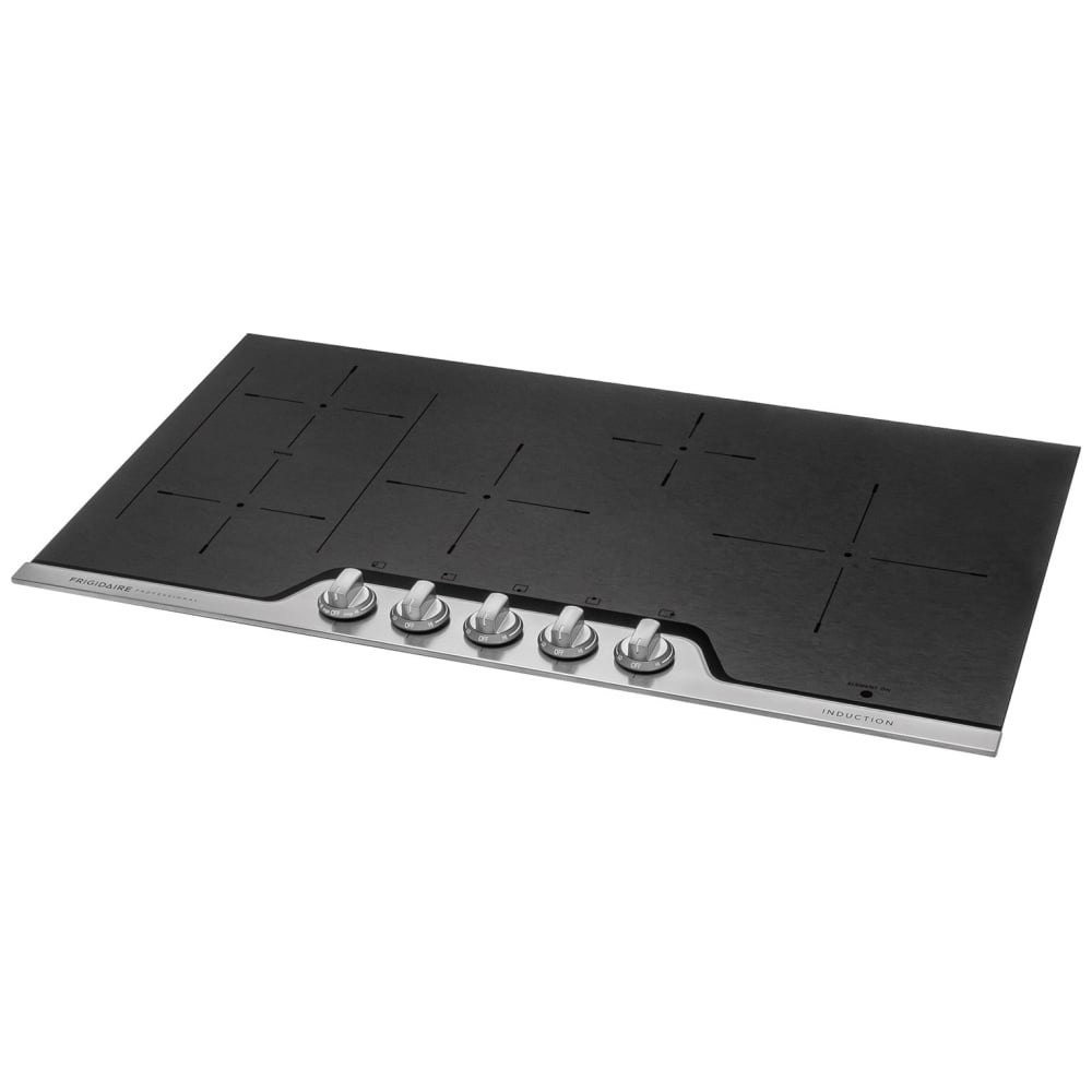 Frigidaire Professional FPIC3677RF Induction Cooktop, 36 inch Exterior Width, 5 Burners, 3,800 W Highest Element, Stainless Steel colour