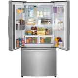 Frigidaire FRFG1723AV Counter Depth French Door Refrigerator, 32 inch Width, 17.6 cu. ft. Capacity, Counter Depth, Ice Dispenser (Freezer Located), ENERGY STAR Certified, Brushed Steel colour