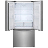 Frigidaire FRFG1723AV Counter Depth French Door Refrigerator, 32 inch Width, 17.6 cu. ft. Capacity, Counter Depth, Ice Dispenser (Freezer Located), ENERGY STAR Certified, Brushed Steel colour