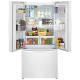 Frigidaire FRFG1723AW Counter Depth French Door Refrigerator, 32 inch Width, 17.6 cu. ft. Capacity, Counter Depth, Ice Dispenser (Freezer Located), ENERGY STAR Certified, White colour