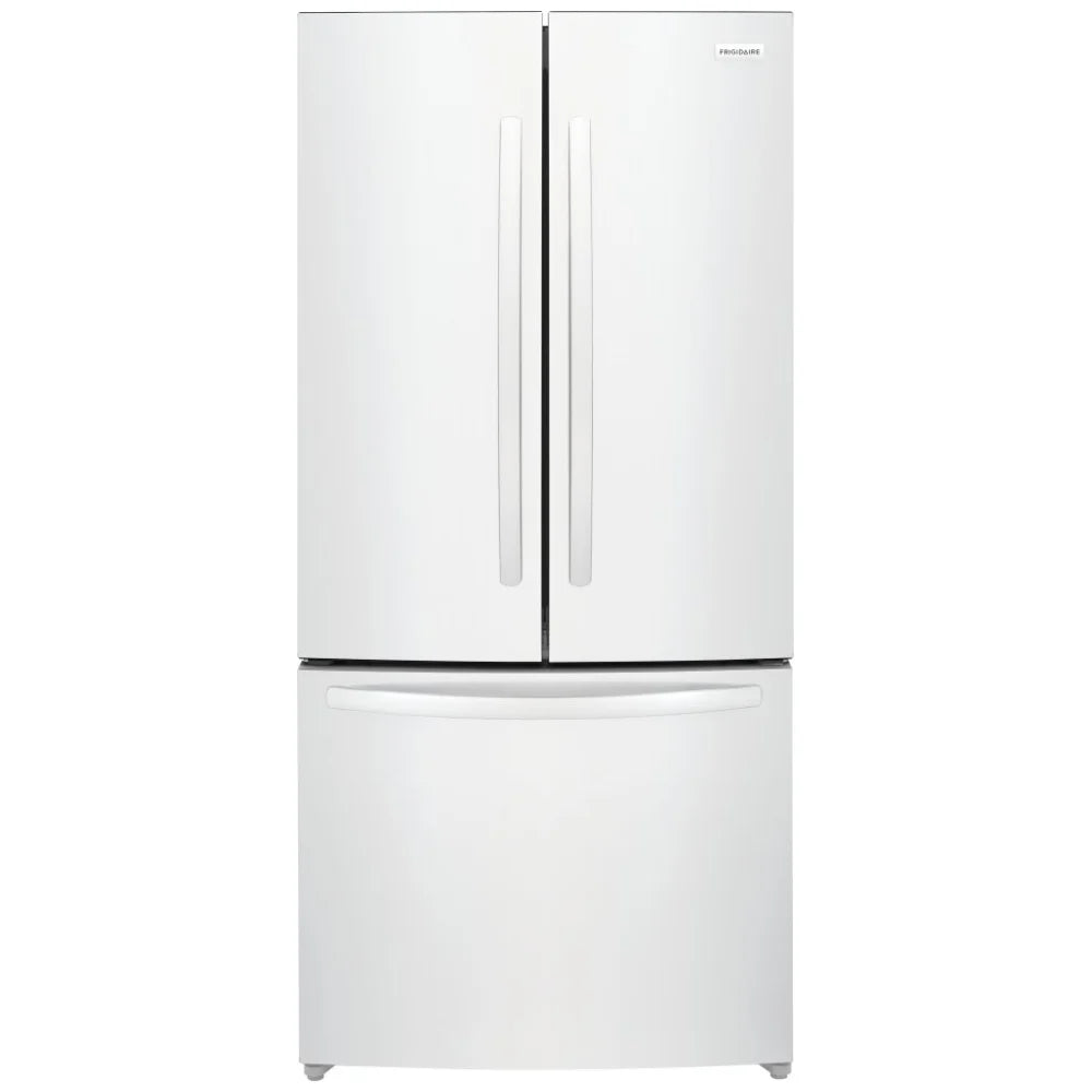 Frigidaire FRFG1723AW Counter Depth French Door Refrigerator, 32 inch Width, 17.6 cu. ft. Capacity, Counter Depth, Ice Dispenser (Freezer Located), ENERGY STAR Certified, White colour