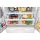 Frigidaire FRFG1723AW Counter Depth French Door Refrigerator, 32 inch Width, 17.6 cu. ft. Capacity, Counter Depth, Ice Dispenser (Freezer Located), ENERGY STAR Certified, White colour