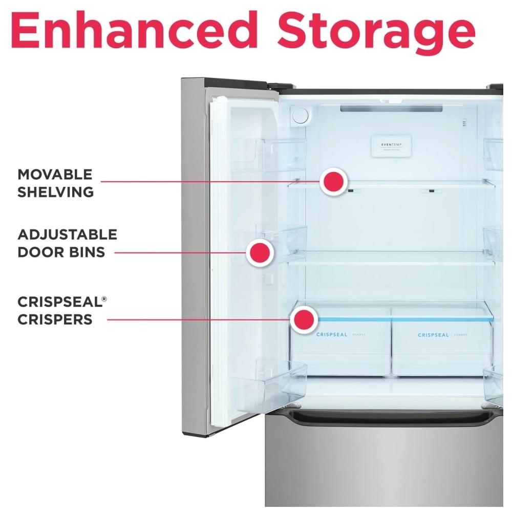 Frigidaire 33" French Door Refrigerator 19.6 Cu. Ft. Counter-Depth FRFG2033AV