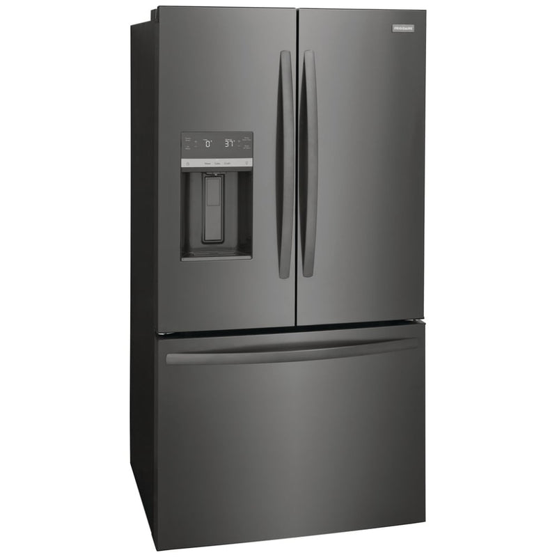 Frigidaire FRFS2823AD French Door Refrigerator, 36 inch Width, 27.8 cu. ft. Capacity, Water Dispenser (Exterior), Ice Dispenser (Thru Door), ENERGY STAR Certified, Black Stainless Steel colour