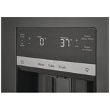 Frigidaire FRFS2823AD French Door Refrigerator, 36 inch Width, 27.8 cu. ft. Capacity, Water Dispenser (Exterior), Ice Dispenser (Thru Door), ENERGY STAR Certified, Black Stainless Steel colour