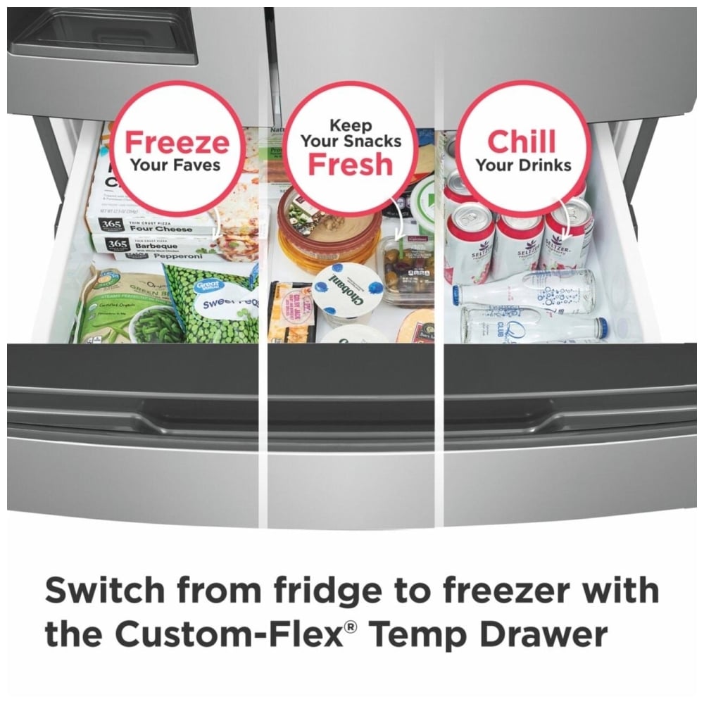 Frigidaire FRMS2733AV Bottom Freezer French Door Refrigerator, 36 inch Width