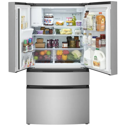 Frigidaire FRMS2733AV 底部冷冻法式门冰箱，36 英寸宽