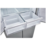 Frigidaire FRQG1721AV Counter Depth French Door Refrigerator, 33 inch Width, 17.4 cu. ft. Capacity, Counter Depth, Brushed Steel colour