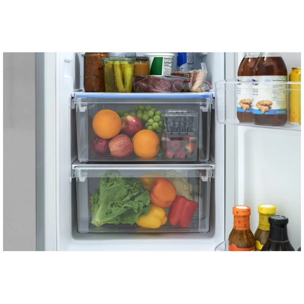 Frigidaire FRSN2610AF Side by Side Refrigerator, 36 inch Width, 26 cu. ft. Capacity, ENERGY STAR Certified, Stainless Steel colour, CrispSeal® Plus Crispers, Even Temp™ Cooling, Smudge-Proof®