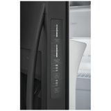 Frigidaire FRSS2323AD Side by Side Refrigerator, 33 inch Width, Ice Dispenser (Thru Door), Water Dispenser (Exterior), 22.2 cu. ft. Capacity, Black Stainless Steel colour