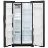 Frigidaire FRSS2323AD Side by Side Refrigerator, 33 inch Width, Ice Dispenser (Thru Door), Water Dispenser (Exterior), 22.2 cu. ft. Capacity, Black Stainless Steel colour