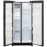 Frigidaire FRSS2323AD Side by Side Refrigerator, 33 inch Width, Ice Dispenser (Thru Door), Water Dispenser (Exterior), 22.2 cu. ft. Capacity, Black Stainless Steel colour