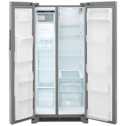 Frigidaire 22.3 Cu. Ft. 33" Standard Depth Side by Side Refrigerator FRSS2323AS