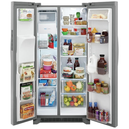 Frigidaire 22.3 Cu. Ft. 33" Standard Depth Side by Side Refrigerator FRSS2323AS