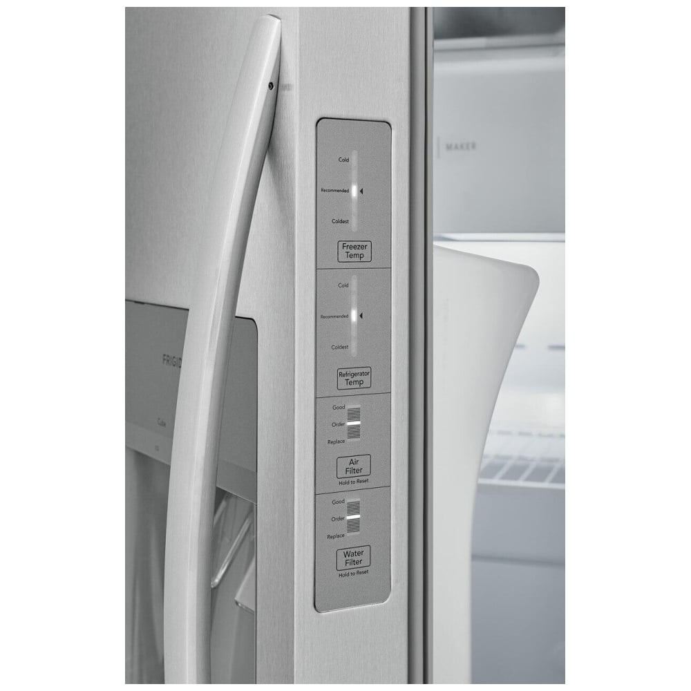 Frigidaire 22.3 Cu. Ft. 33" Standard Depth Side by Side Refrigerator FRSS2323AS