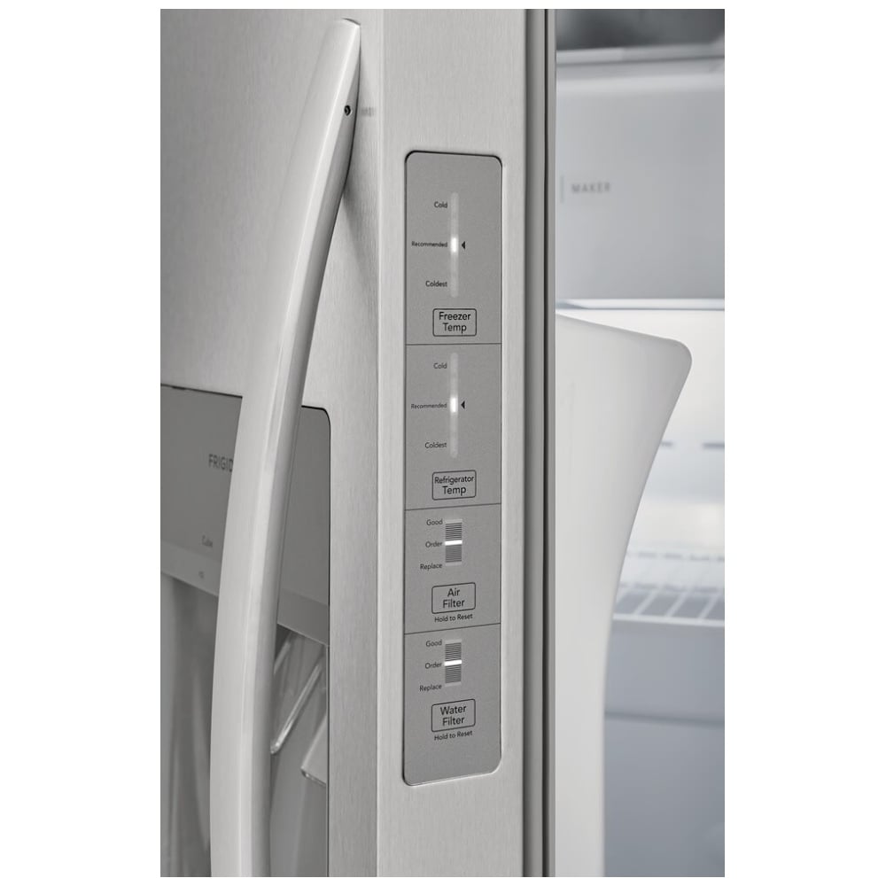 Frigidaire 22.3 Cu. Ft. 33" Standard Depth Side by Side Refrigerator FRSS2323AS