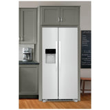 Frigidaire FRSS2323AW Side by Side Refrigerator, 33 inch Width, Ice Dispenser (Thru Door), Water Dispenser (Exterior), 22.2 cu. ft. Capacity, White colour