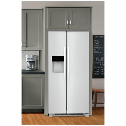 Frigidaire 22.3 Cu. Ft. 33" Standard Depth Side by Side Refrigerator FRSS2323AW