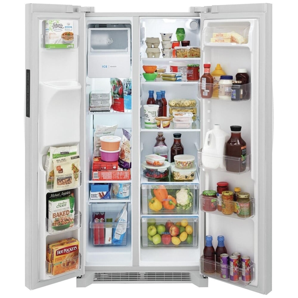 Frigidaire 22.3 Cu. Ft. 33" Standard Depth Side by Side Refrigerator FRSS2323AW