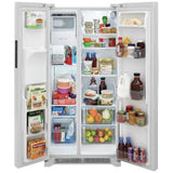Frigidaire FRSS2323AW Side by Side Refrigerator, 33 inch Width, Ice Dispenser (Thru Door), Water Dispenser (Exterior), 22.2 cu. ft. Capacity, White colour