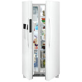 Frigidaire FRSS2323AW Side by Side Refrigerator, 33 inch Width, Ice Dispenser (Thru Door), Water Dispenser (Exterior), 22.2 cu. ft. Capacity, White colour