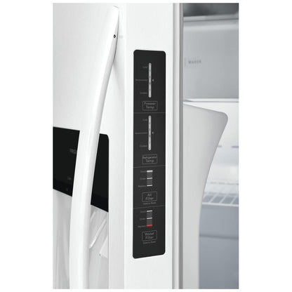 Frigidaire 22.3 Cu. Ft. 33" Standard Depth Side by Side Refrigerator FRSS2323AW