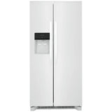 Frigidaire FRSS2323AW Side by Side Refrigerator, 33 inch Width, Ice Dispenser (Thru Door), Water Dispenser (Exterior), 22.2 cu. ft. Capacity, White colour