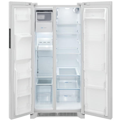 Frigidaire 22.3 Cu. Ft. 33" Standard Depth Side by Side Refrigerator FRSS2323AW