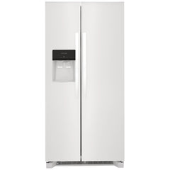 Frigidaire FRSS2323AW Side by Side Refrigerator, 33 inch Width, Ice Dispenser (Thru Door), Water Dispenser (Exterior), 22.2 cu. ft. Capacity, White colour