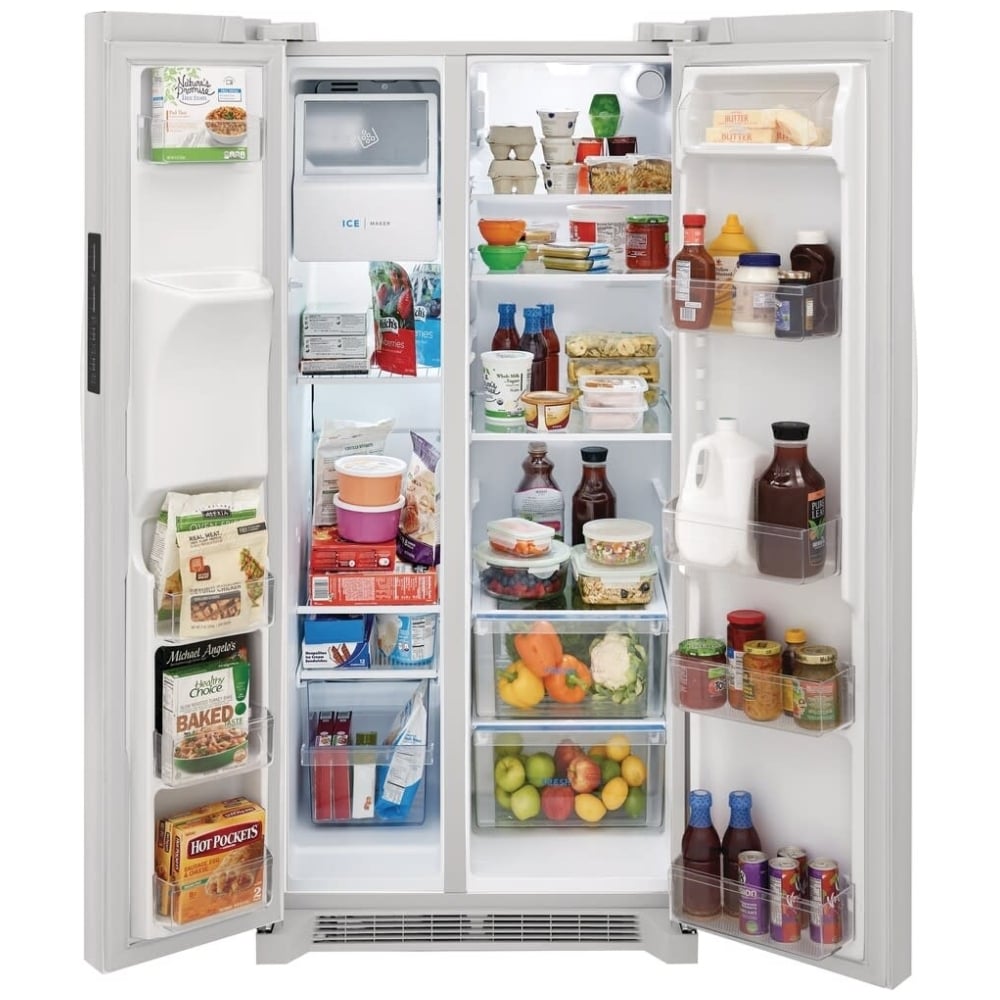 Frigidaire 22.3 Cu. Ft. 33" Standard Depth Side by Side Refrigerator FRSS2323AW