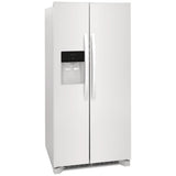 Frigidaire FRSS2323AW Side by Side Refrigerator, 33 inch Width, Ice Dispenser (Thru Door), Water Dispenser (Exterior), 22.2 cu. ft. Capacity, White colour