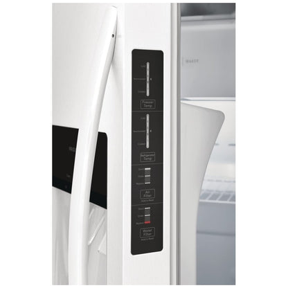 Frigidaire 22.3 Cu. Ft. 33" Standard Depth Side by Side Refrigerator FRSS2323AW