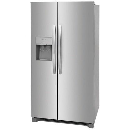 Frigidaire 25.6 Cu. Ft. 36" Standard Depth Side by Side Refrigerator FRSS2623AS