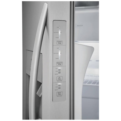 Frigidaire 25.6 Cu. Ft. 36" Standard Depth Side by Side Refrigerator FRSS2623AS