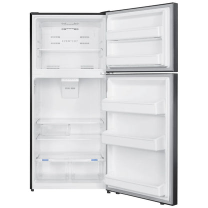 Frigidaire FRTE1835AS 顶部冷冻冰箱，30 英寸宽，18.2 立方英尺容量，不锈钢色