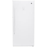 GE FUF14DLRWW Upright Freezer, 28 inch Width, 14.1 cu. ft. Capacity, Frost Free, ENERGY STAR Certified, Interior Light (Freezer), White colour