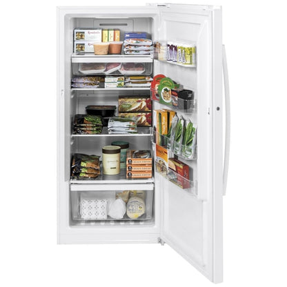 GE FUF14DLRWW Upright Freezer | 13 - 15 Cu. Ft. Capacity | White