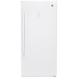 GE FUF14DLRWW Upright Freezer, 28 inch Width, 14.1 cu. ft. Capacity, Frost Free, ENERGY STAR Certified, Interior Light (Freezer), White colour