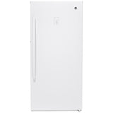GE FUF14DLRWW Upright Freezer, 28 inch Width, 14.1 cu. ft. Capacity, Frost Free, ENERGY STAR Certified, Interior Light (Freezer), White colour