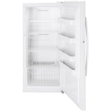 GE FUF14SMRWW Upright Freezer, 28 inch Width, 14.1 cu. ft. Capacity, Frost Free, Interior Light (Freezer), White colour