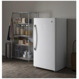 GE FUF17DLRWW Upright Freezer, 33 inch Width, 17.3 cu. ft. Capacity, Frost Free, ENERGY STAR Certified, Interior Light (Freezer), White colour