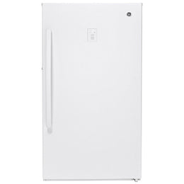 GE FUF17SMRWW Upright Freezer, 33 inch Width, 17.3 cu. ft. Capacity, Frost Free, Interior Light (Freezer), White colour