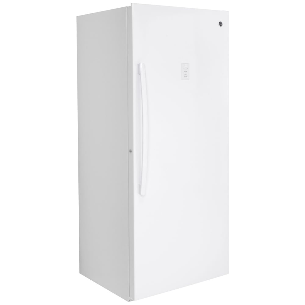 GE FUF21DLRWW Upright Freezer, 33 inch Width, 21.3 cu. ft. Capacity, Frost Free, ENERGY STAR Certified, Interior Light (Freezer), White colour