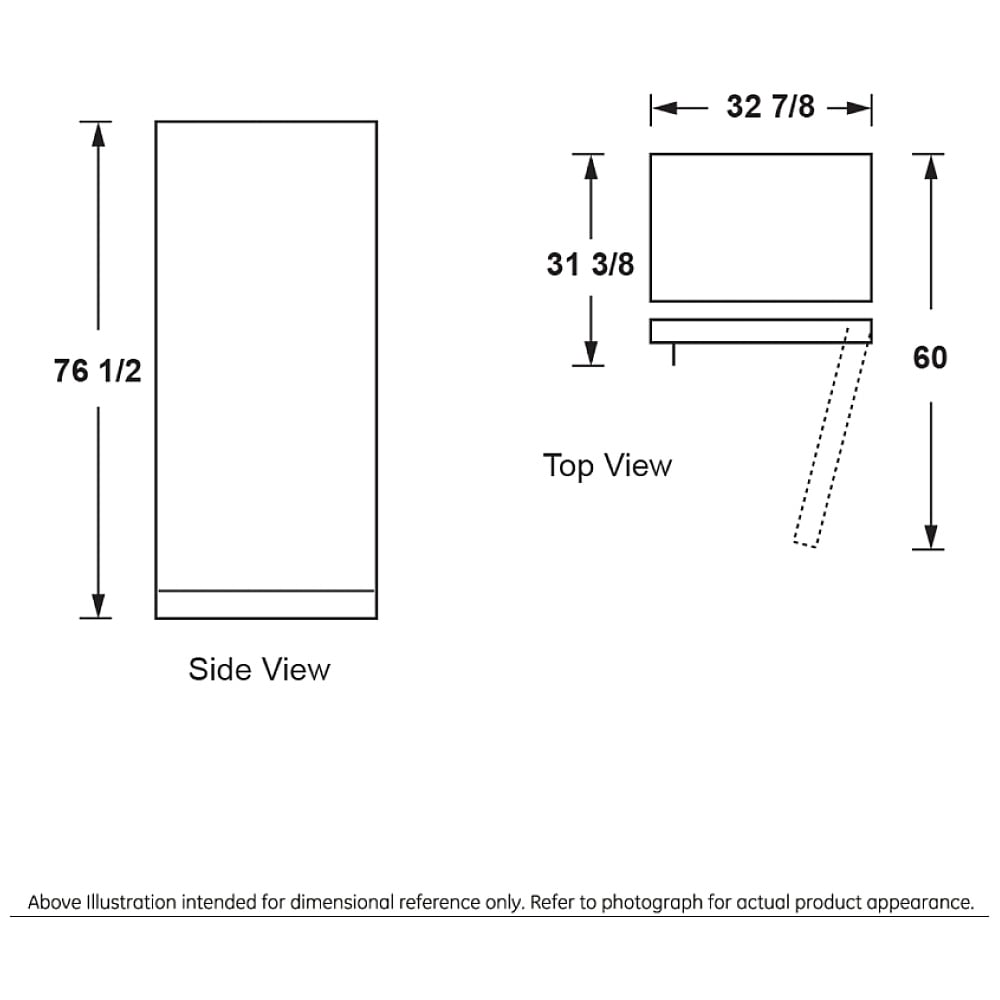 GE FUF21DLRWW Upright Freezer