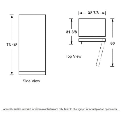 GE FUF21DLRWW Upright Freezer