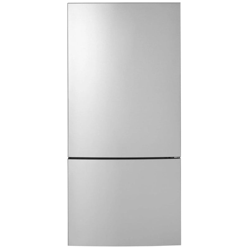GE GBE17HYRFS Bottom Freezer Refrigerator, 31 inch Width, Counter Depth, ENERGY STAR Certified, 17.7 cu. ft. Capacity, Stainless Steel colour