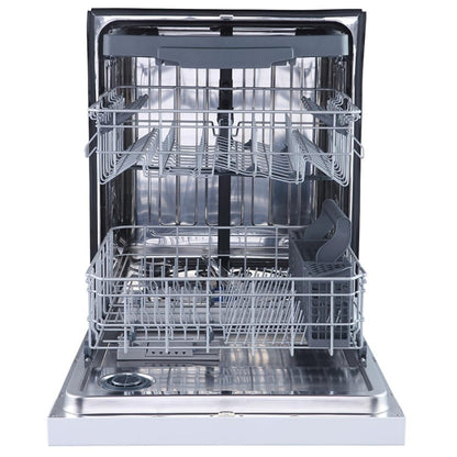 GE GBF655SGPWW Dishwasher, 24" Built-In Dishwasher, Stainless Steel Interior