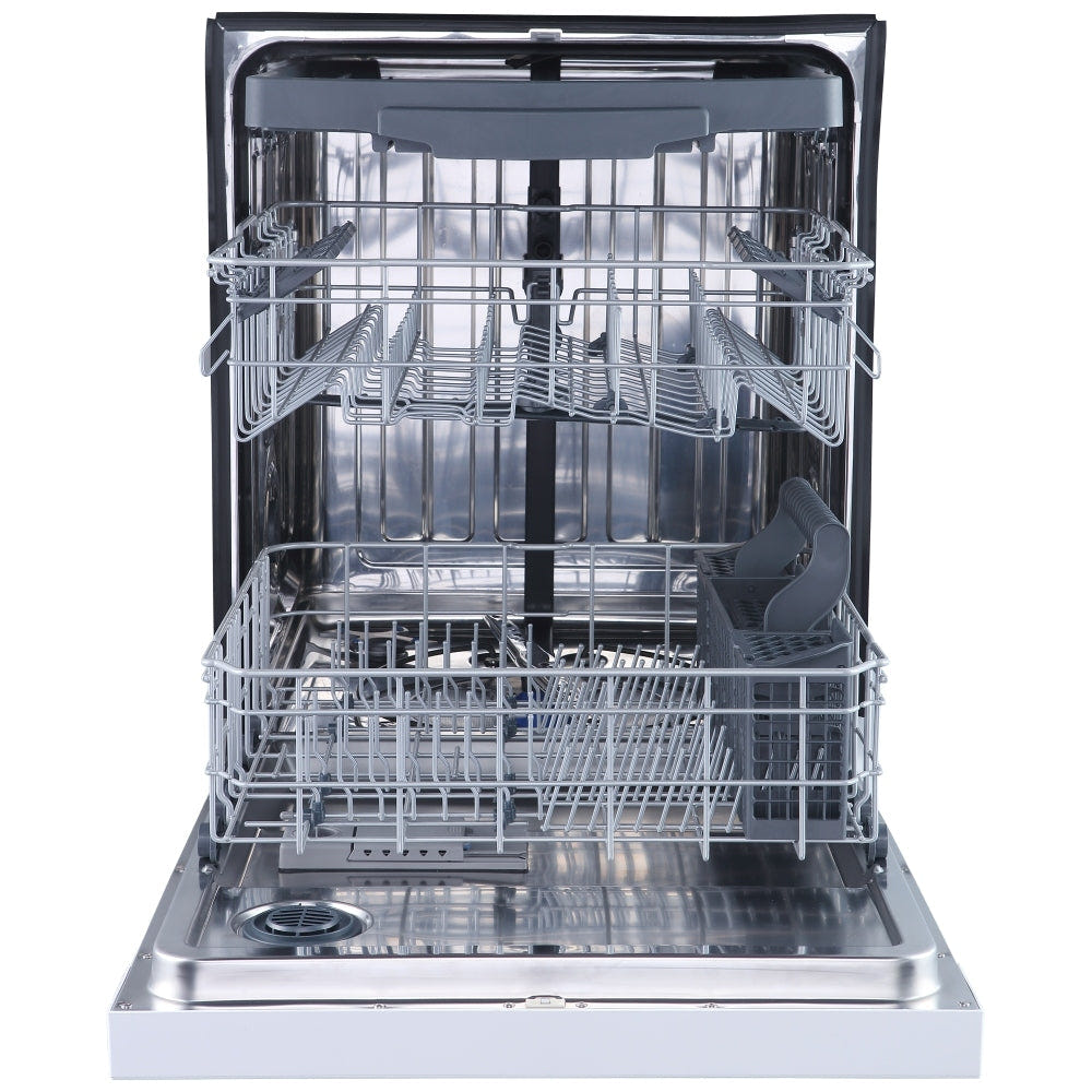 GE GBF655SGPWW Dishwasher, 24" Built-In Dishwasher, Stainless Steel Interior
